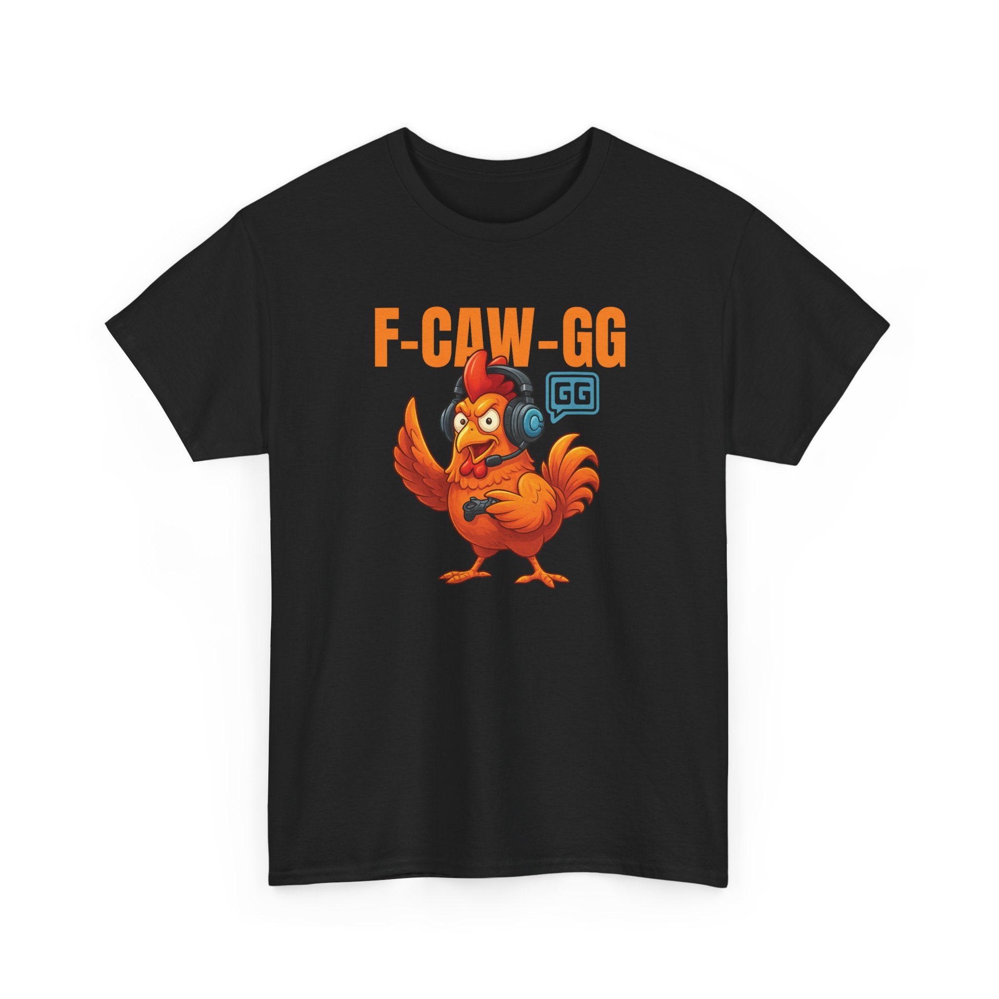Rooster Gamer Tee - "F-CAW-GG" Funny Chicken Gaming T-Shirt