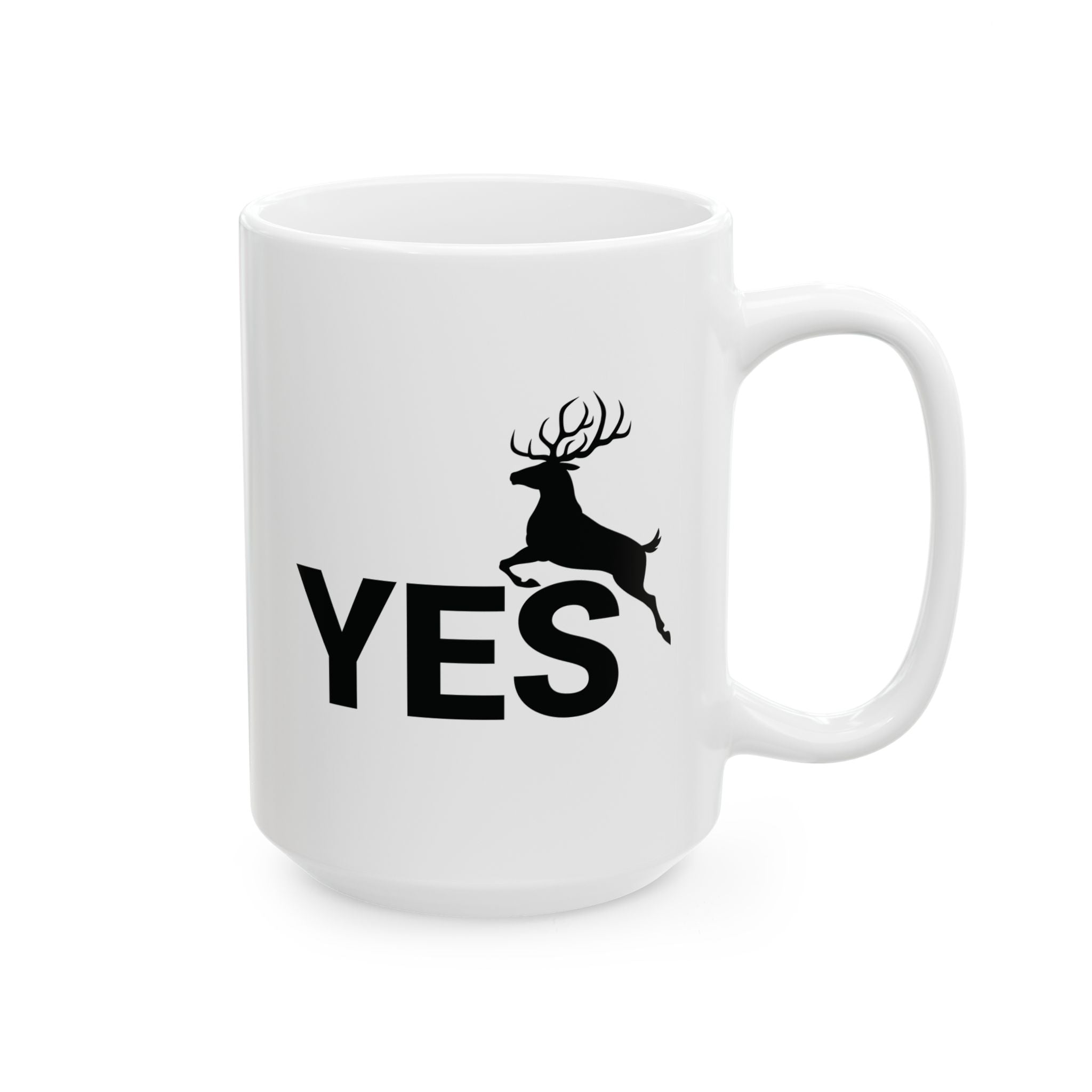 Yes Deer Funny Pun Coffee Mug - Husband & Wife Gift