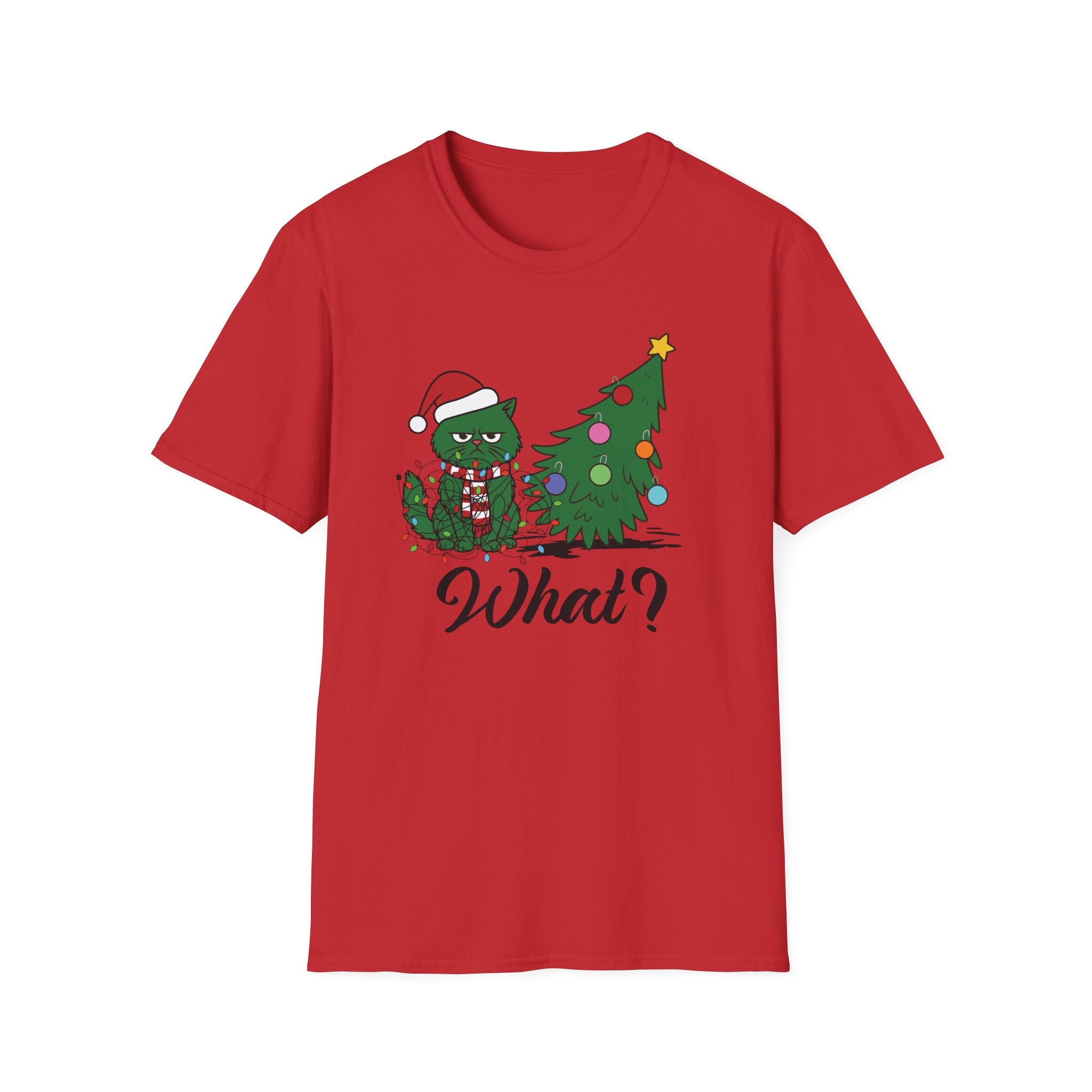 Festive Grouch Christmas Cat T-Shirt