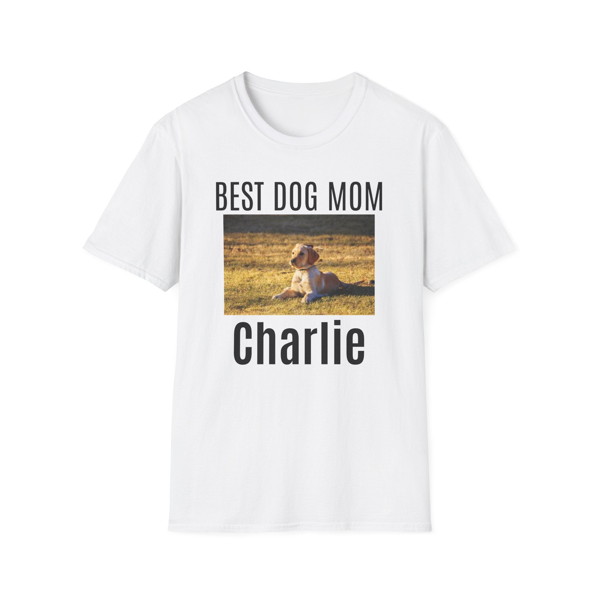 Best Dog Mom T-Shirt — Personalized with Pet Name (Image)