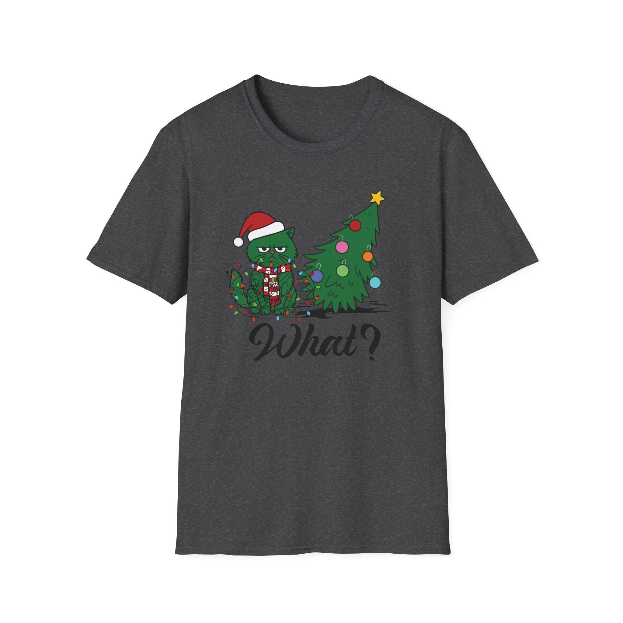 Festive Grouch Christmas Cat T-Shirt