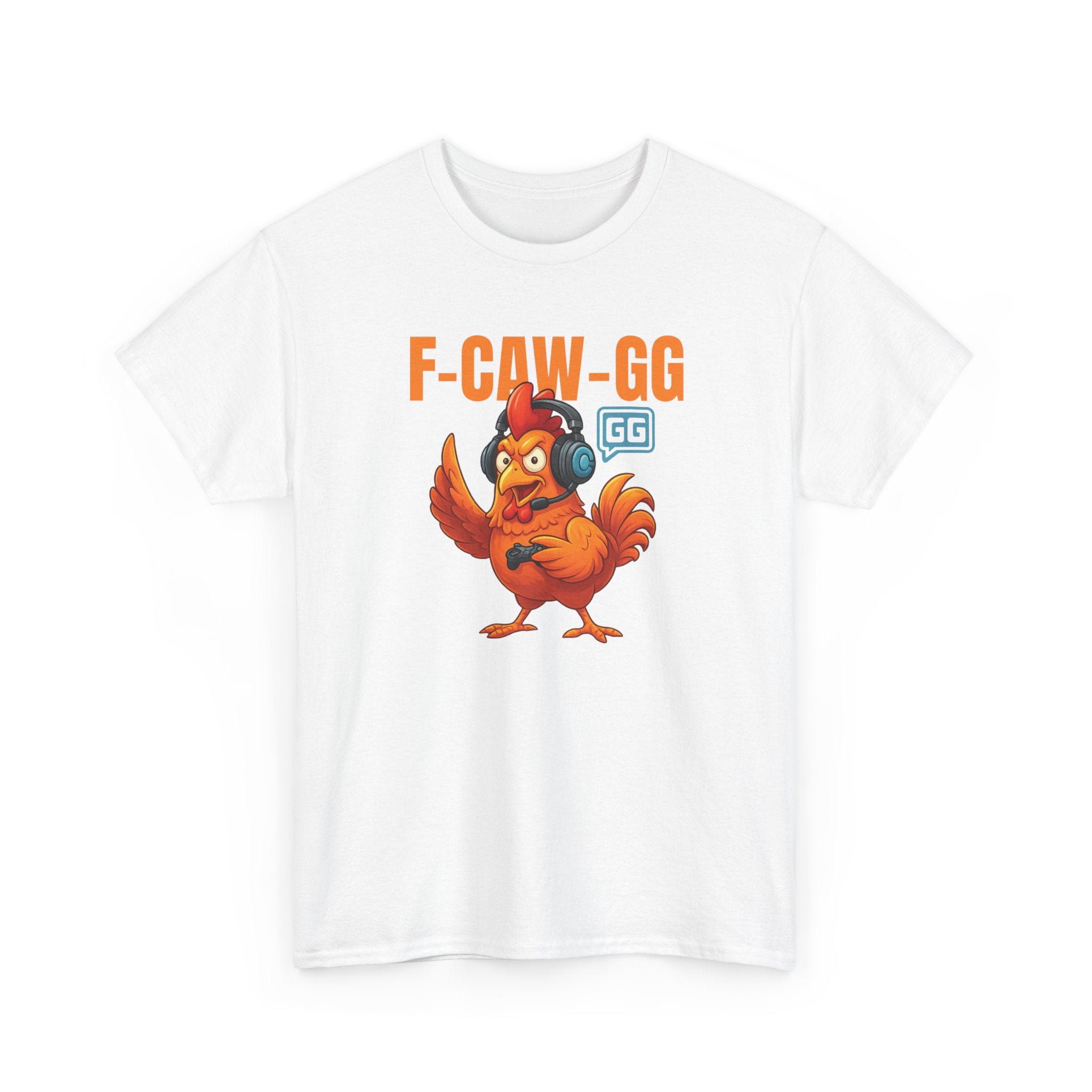 Rooster Gamer Tee - "F-CAW-GG" Funny Chicken Gaming T-Shirt