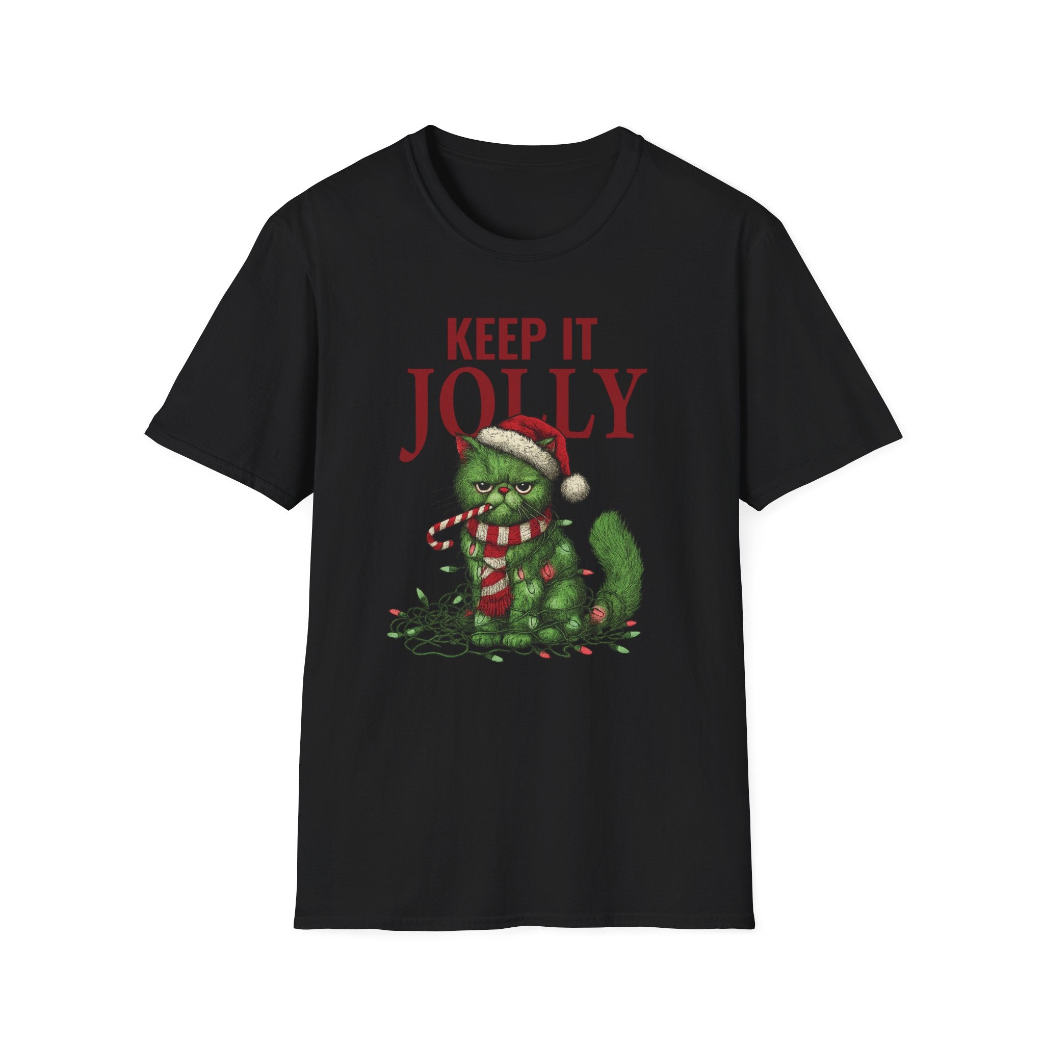 Grinch Cat Christmas T-Shirt