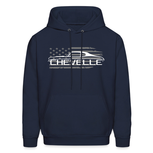 USA Flag Chevelle Hoodie - navy