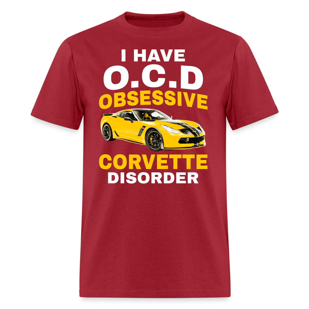 Obsessive Corvette T-Shirt - dark red