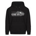 USA Flag Chevelle Hoodie - black