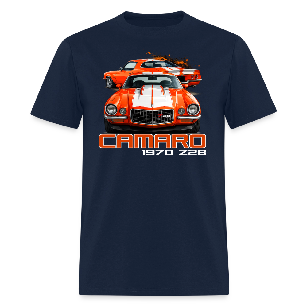1970 Orange Camaro T-Shirt - navy