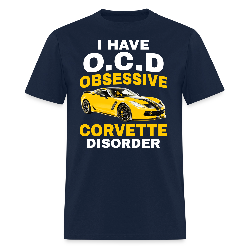 Obsessive Corvette T-Shirt - navy