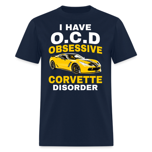 Obsessive Corvette T-Shirt - navy