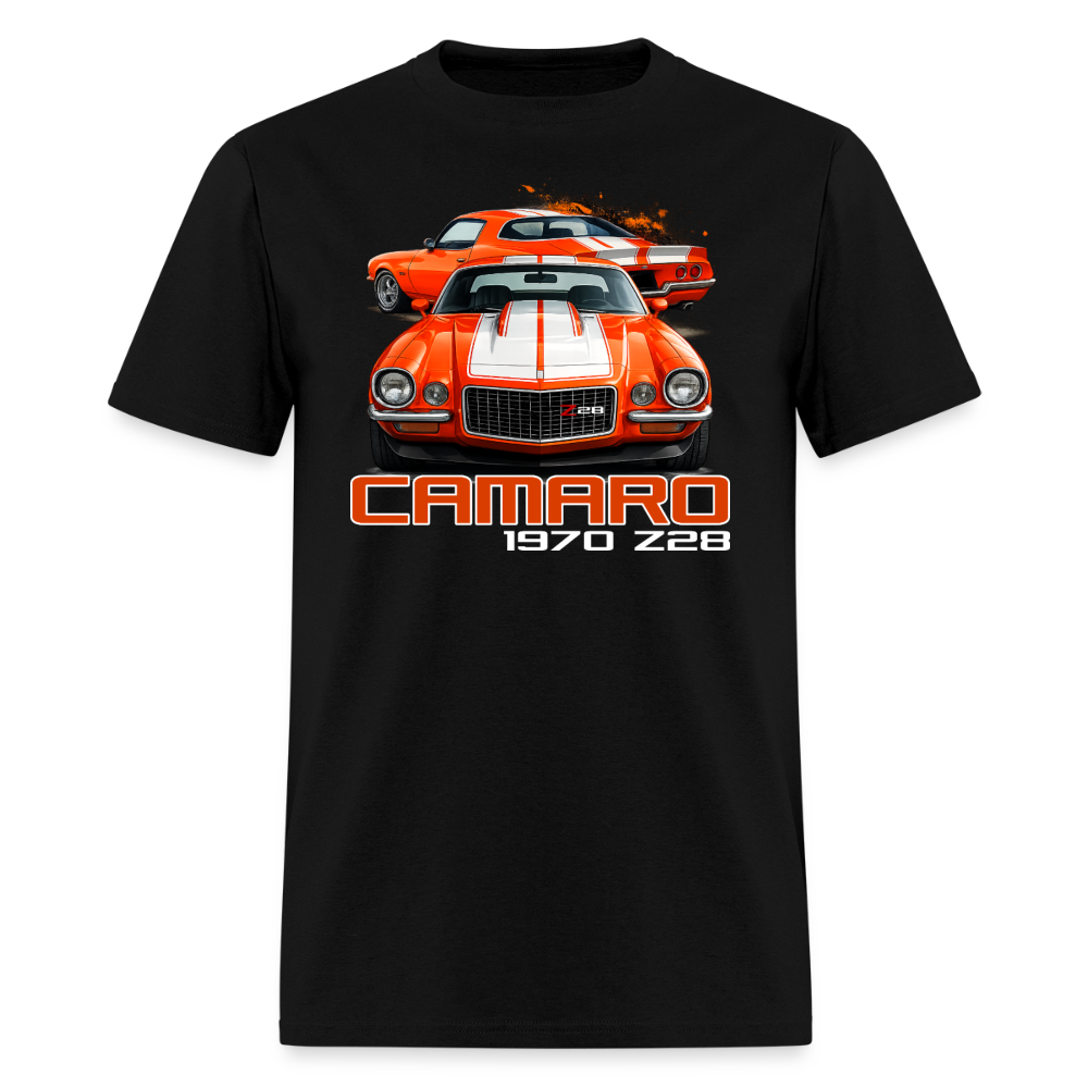 1970 Orange Camaro T-Shirt - black