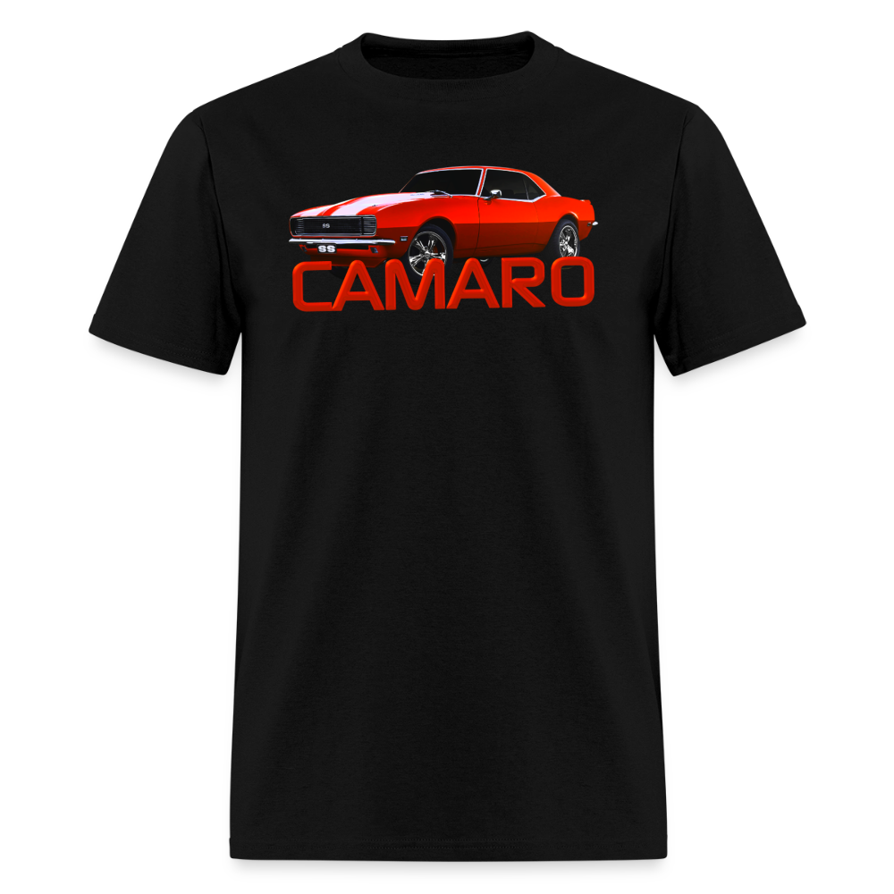 Orange Camaro T-Shirt - black