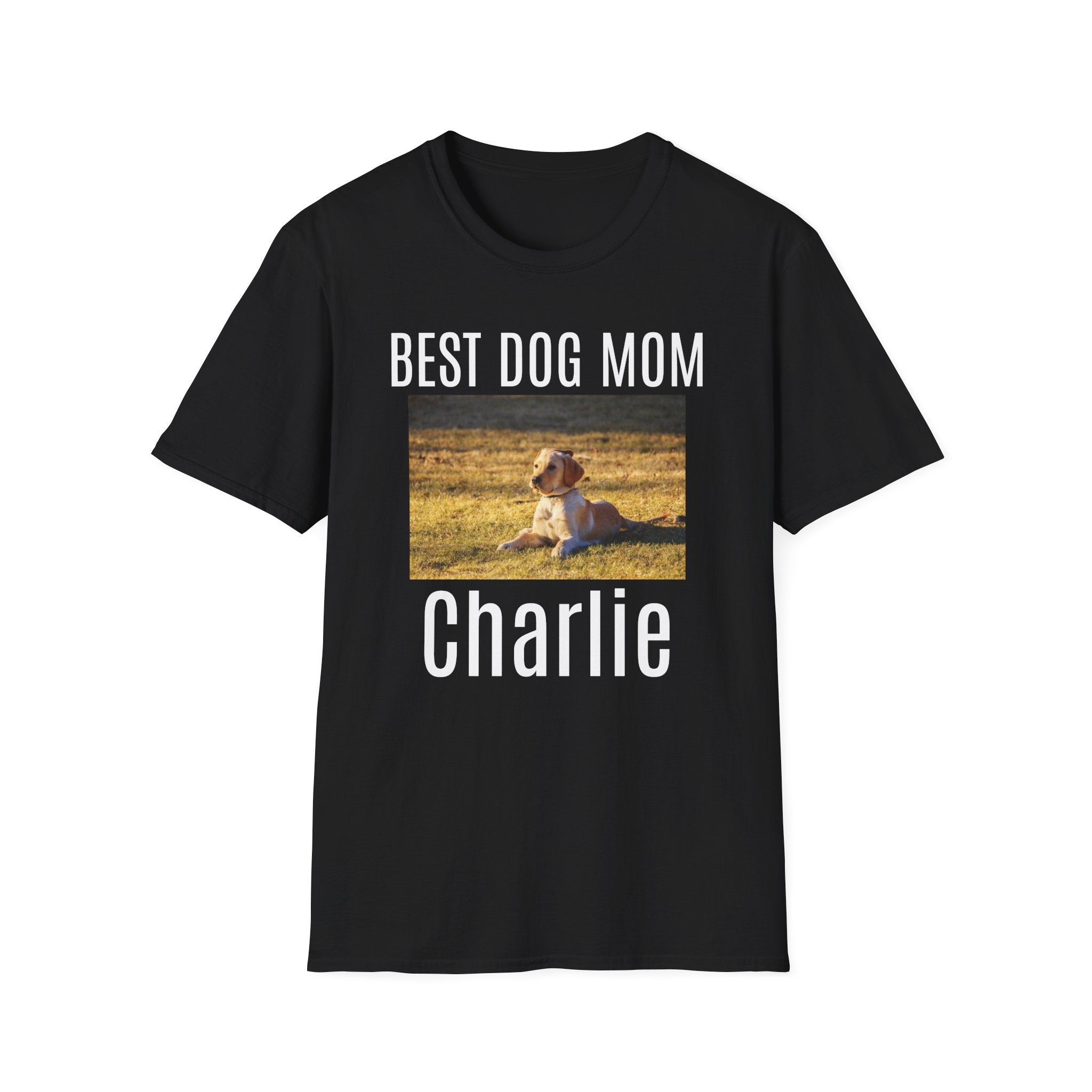 Best Dog Mom T-Shirt — Personalized with Pet Name (Image)
