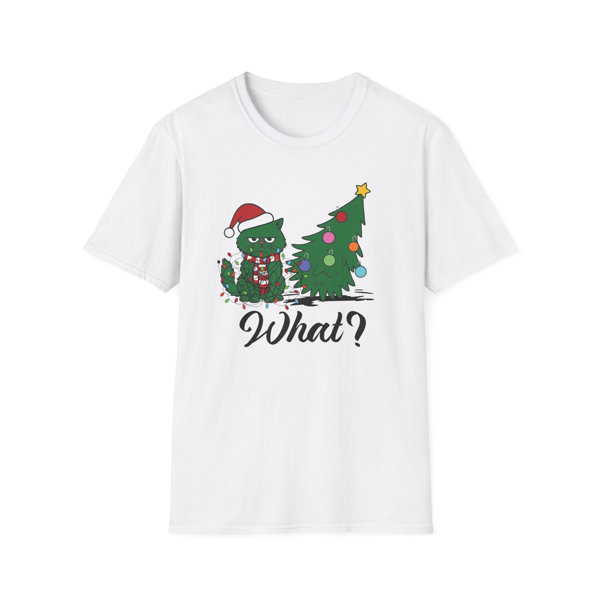 Festive Grouch Christmas Cat T-Shirt