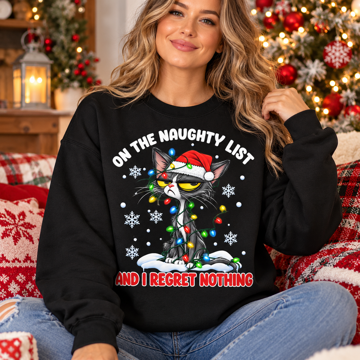 Grumpy Cat Naughty List Sweatshirt