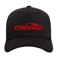 Red Camaro Silhouette Embroidered Cap