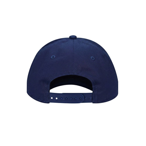 Red Camaro Embroidered Silhouette Navy Blue Snapback Cap