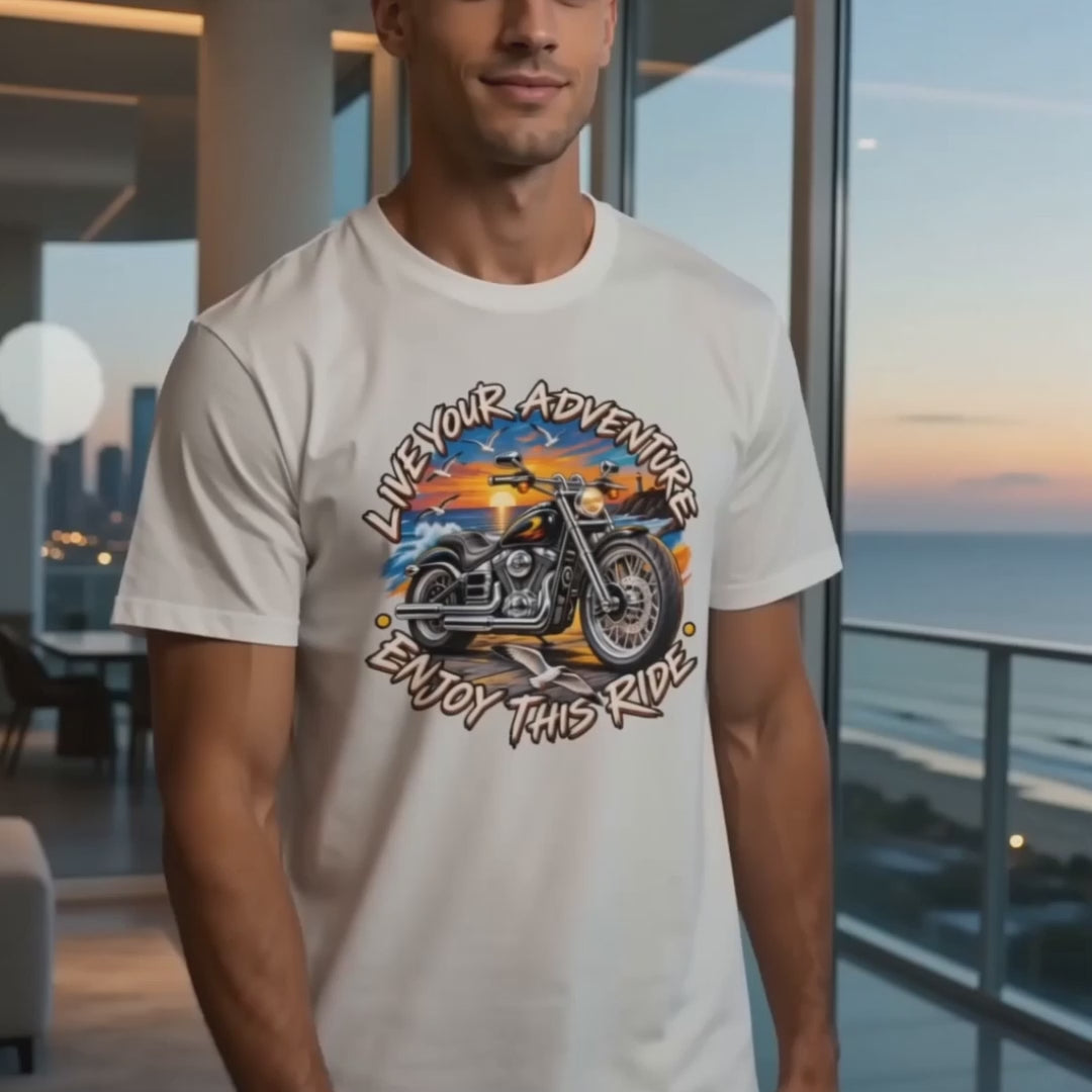 Live Your Adventure Motorcycle Ride T-Shirt