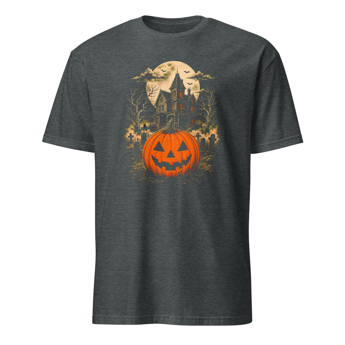 Haunted House Pumpkin Unisex T-Shirt