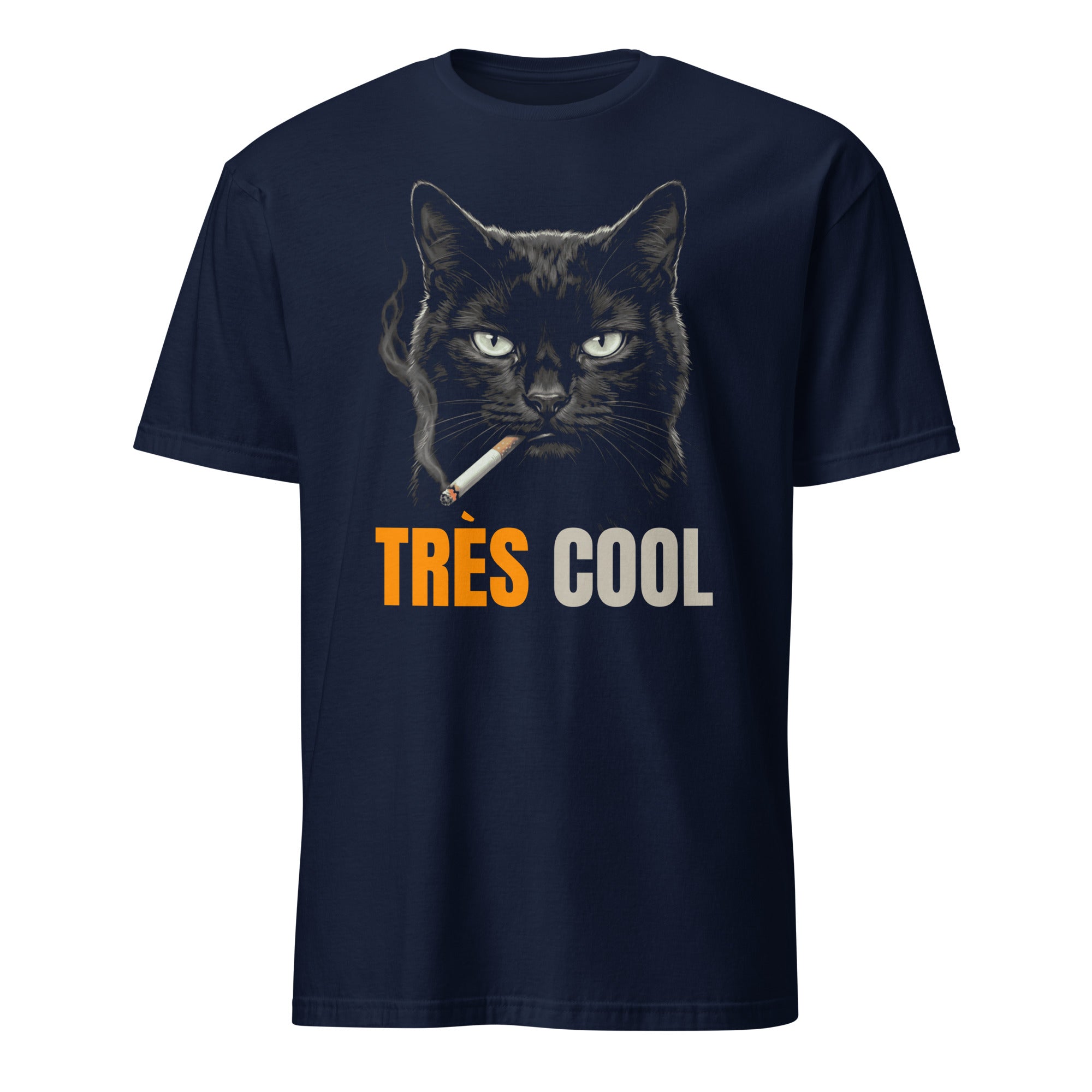 Très Cool Black Cat T-Shirt | Edgy Graphic Tee | Shirt For Men