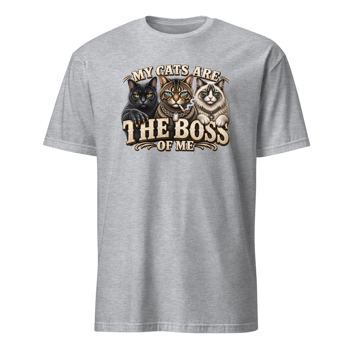 My Cats Are the Boss of Me Funny Cat T-Shirt