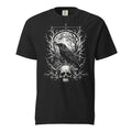Comfort color 1717 black dye t-shirt goth graphic 3 raven skull shirt.